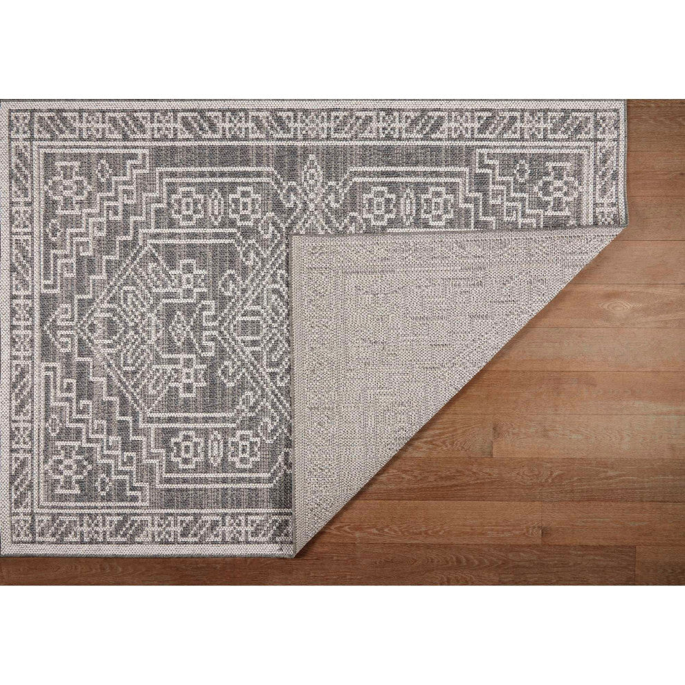 Pavilion Tribal Area Rug, Gray, 2'x3'