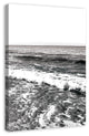 Black and White Ocean Waves 32x48 Canvas Wall Art