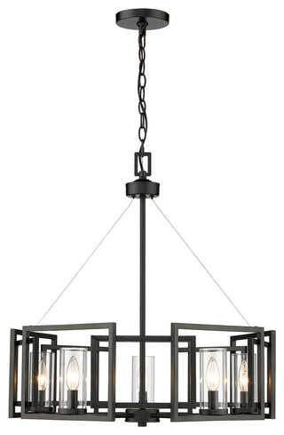 Golden Lighting 6068-5 Marco 5 Light 25"W Taper Candle Style - Brushed