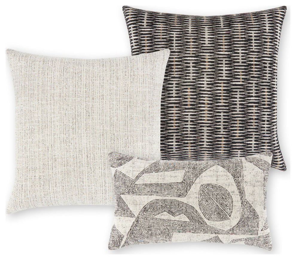 Influence Ebony Indoor/Outdoor Performance Pillow, 12"x20"