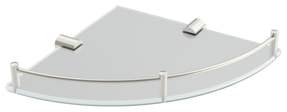 ICO Bath Volkano 9 Inch Glass Bathroom Shelf