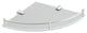 ICO Bath Volkano 9 Inch Glass Bathroom Shelf