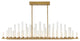Fredrick Ramond Trinity Medium Led Linear, Heritage Brass