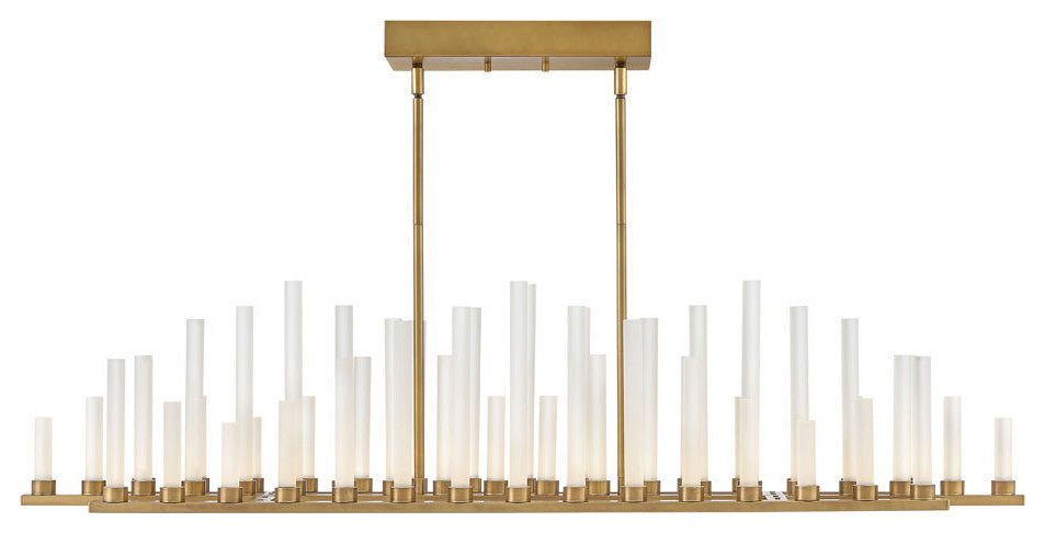 Fredrick Ramond Trinity Medium Led Linear, Heritage Brass