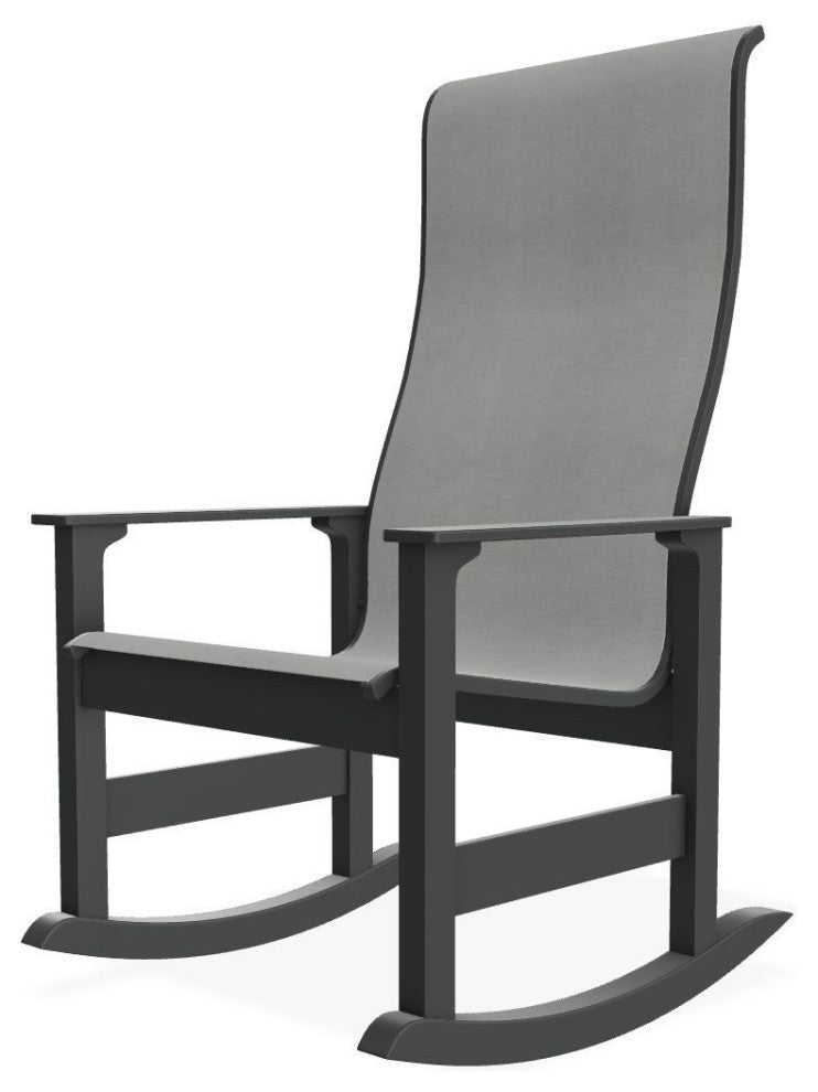 Leeward Sling Outdoor Supreme Rocker, Alloy/Graphite