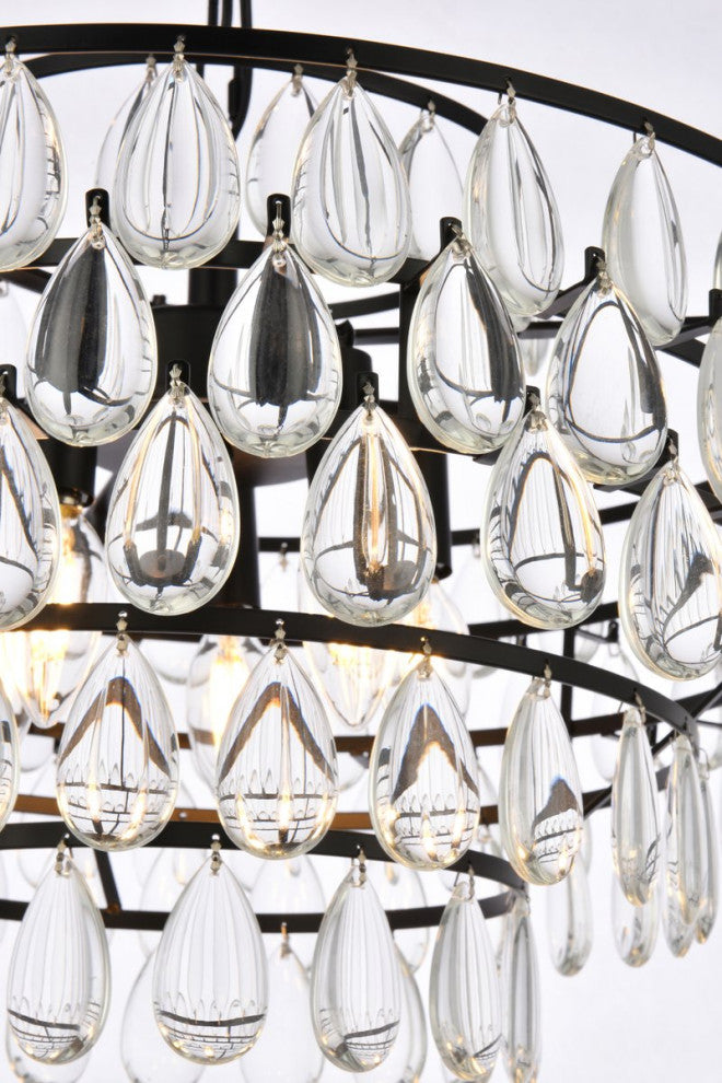 Elegant Lighting Mila 5-Light Pendant Black