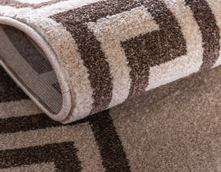 Unique Loom Beige Athens Modern 5' 0 x 8' 0 Area Rug