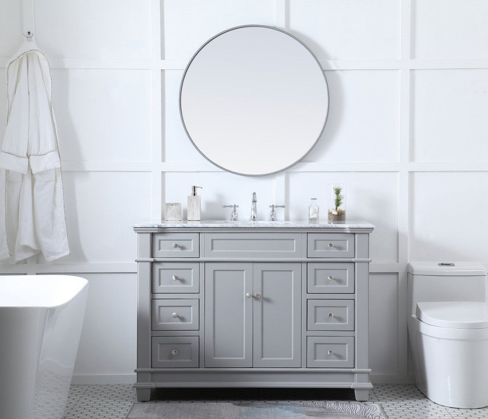 Weston Single Bathroom Vanity Set, Grey, 48