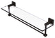 Montero 22" Glass Vanity Shelf with Integrated Towel Bar, Oil Rubbed Bronze
