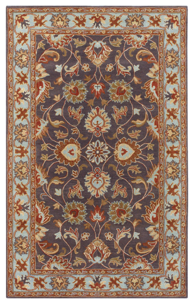 Surya Caesar CAE-1001 Traditional Area Rug, Charcoal, 5' x 8' Rectangle