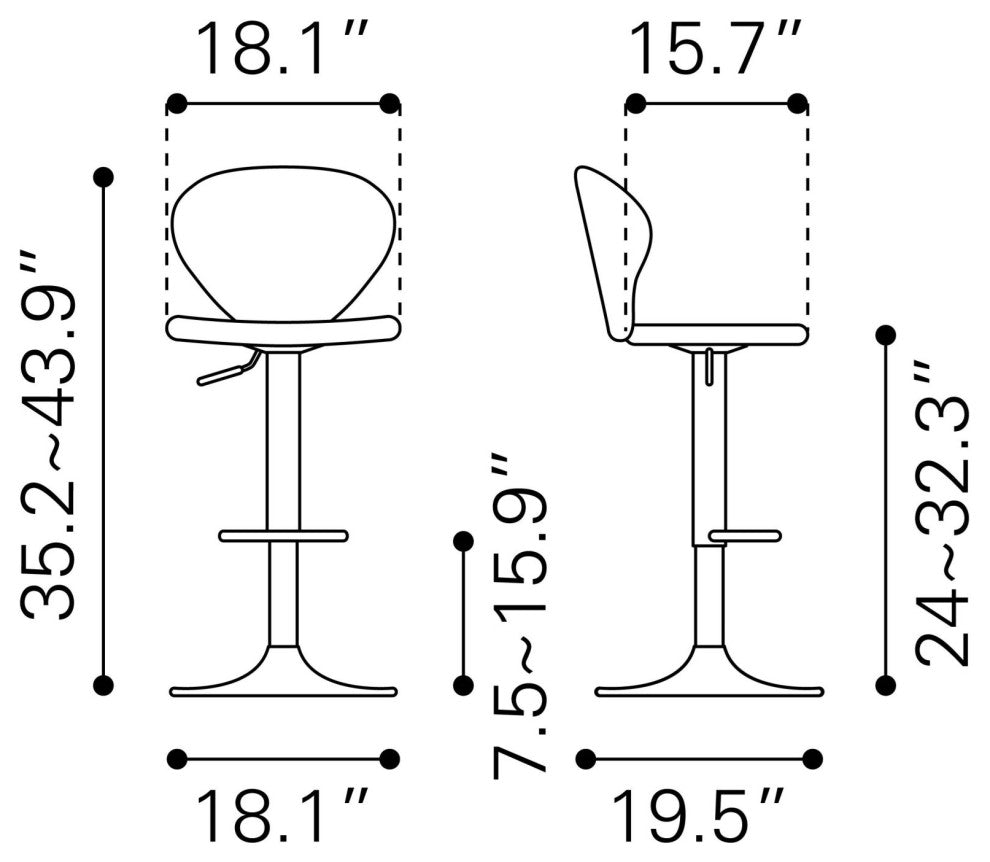 Bar Stool Chair Barstool, Steel Metal, Fabric, Gray, Black, Cafe Bistro