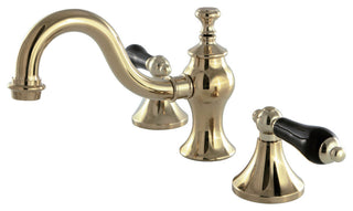 Widespread Bathroom Faucet, Brass Pop-Up, Polished Brass