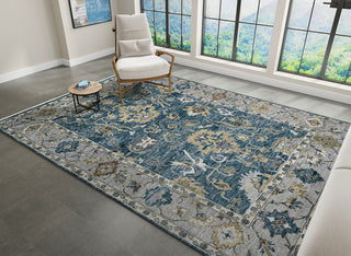 Blu Spalding Area Rug, Blue, 8' x 10', Oriental