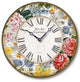Antique-Style Floral Botanicals 12 Inch Wall Clock