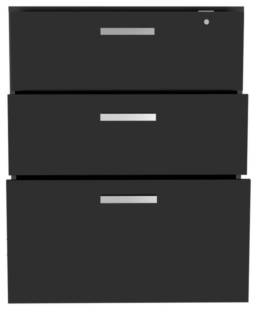 Penny Storage Cabinet- Drawer Base Soft Black