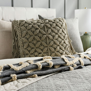 Surya Punta Seafoam Pillow Cover 14"H X 22"W
