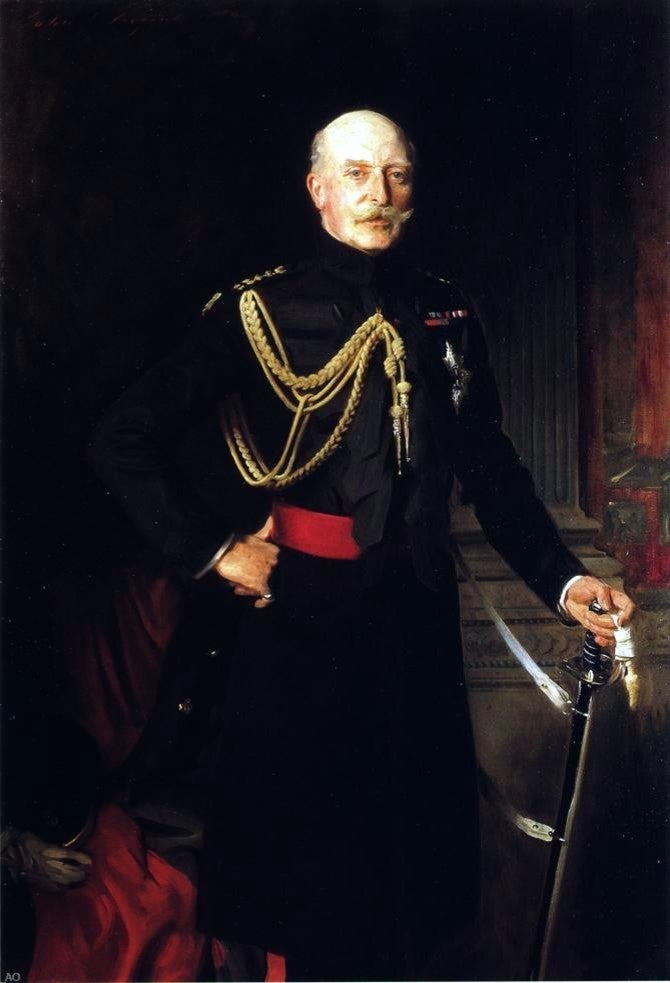 John Singer Sargent Field Marshall H.R.H. Wrapped Canvas, 18"x27"