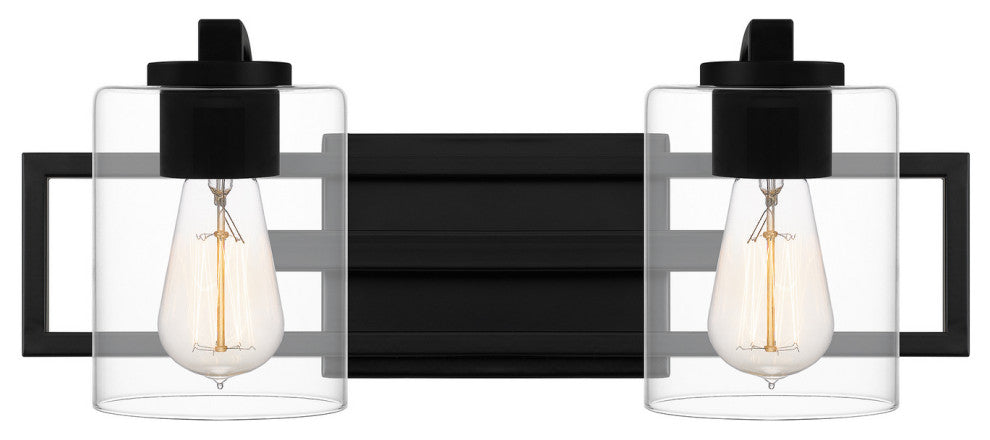 Lansdowne Two Light Bath, Matte Black