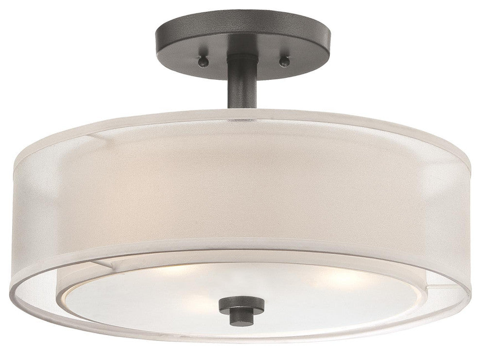 Minka-Lavery Parsons Studio Three Light Semi Flush Mount 4107-172