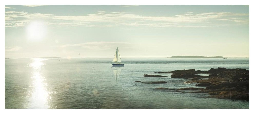"Evening Sail" Digital Paper Print by Sue Schlabach, 38"x17"