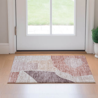 Premium Machine Washable Mayfield AMF665 Blush 1'8" x 2'6" Rug