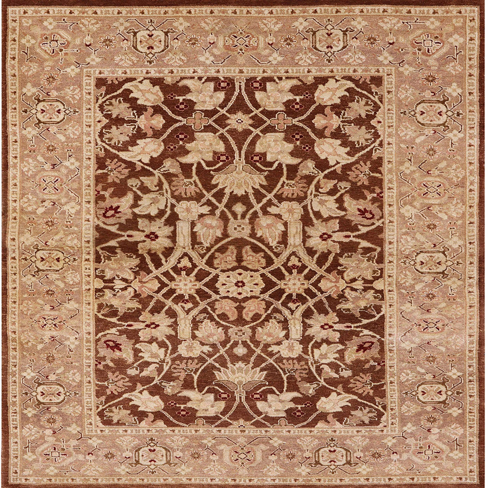 Ahgly Company Indoor Square Mid-Century Modern Area Rugs, 6' Square