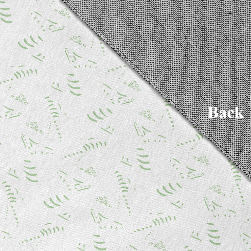 Muted Bongo Rug, Light Green, 5'x7'