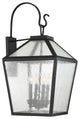 Savoy House Woodstock 4-Light Outdoor Wall Lantern 5-102-BK, Black