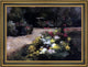 Gustave Caillebotte the Garden  Framed Premium Canvas Print, 18"x27"