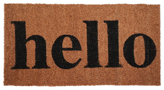 Calloway Mills Hello Doormat Natural/Black, 12x 24