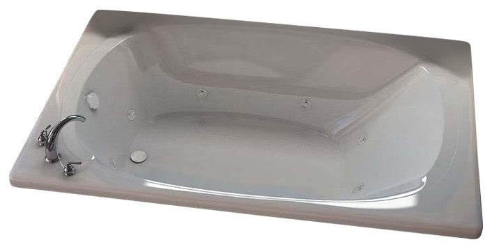 Venzi Aqui 48"x78" Rectangular Whirlpool Jetted Bathtub By Atlantis