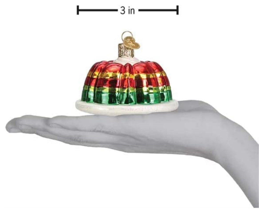 Old World Christmas (32508) Glass Blown Christmas Ornament, Festive Gelatin Mold