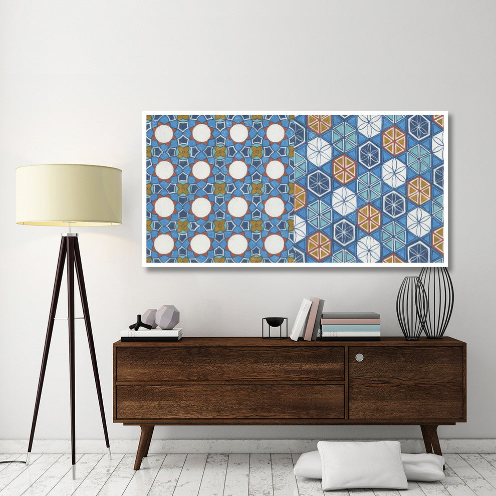 "Hex Tiles" Digital Paper Print by Kathrine Lovell, 74"x38"