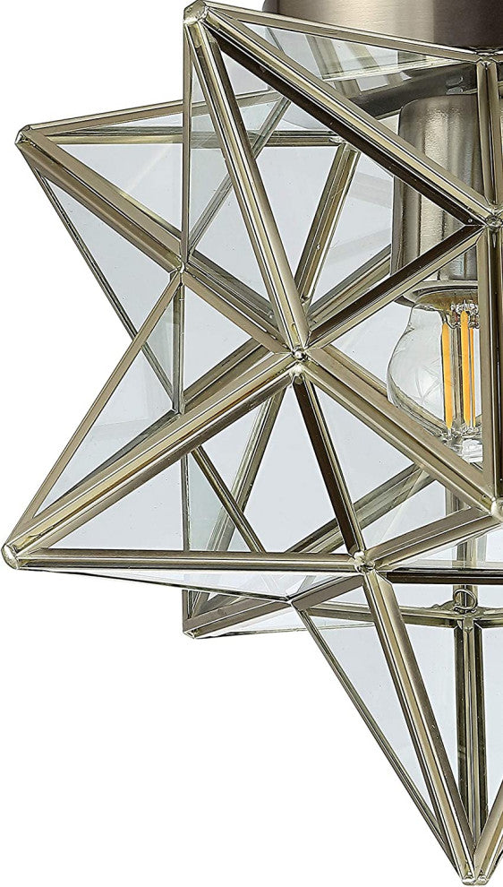 Moravian Star Ceiling Light Contemporary Flush Mount Ceiling Fixture