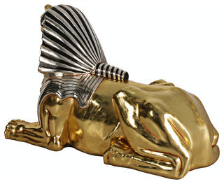 Grand Gilded Egyptian Sphinx