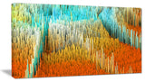 "Macro Render Structure, Yellow and Orange" Canvas Print, 32"x16"