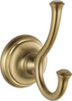 Delta Cassidy Double Robe Hook, Champagne Bronze, 79735-CZ