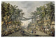 "Market Scene in an Imaginary Oriental Port" Paper Art, 32"x22"