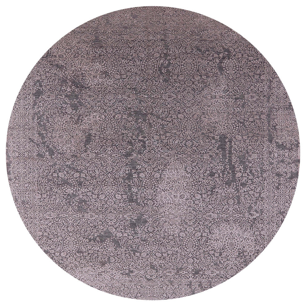 Ahgly Company Indoor Round Mid-Century Modern Area Rugs, 5' Round