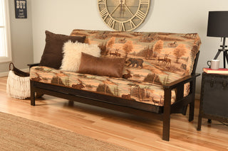 Caleb Frame Futon With Espresso Finish, Canadian
