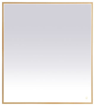 Modern Brass Led Mirror