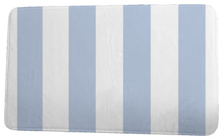 Nantucket Rugby Stripe Stripe Print Bath Mat, Blue, 21"x34"