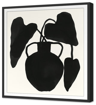 Indigo Urn 2 Fine Art Print, Black, 36"x33"