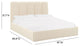 Palani Cream Velvet King Bed