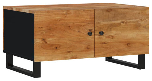 vidaXL Coffee Table Sofa Side Table Solid Wood Acacia and Engineered Wood