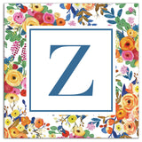 Wildflower Monogram - Z 12x12 Canvas Wall Art
