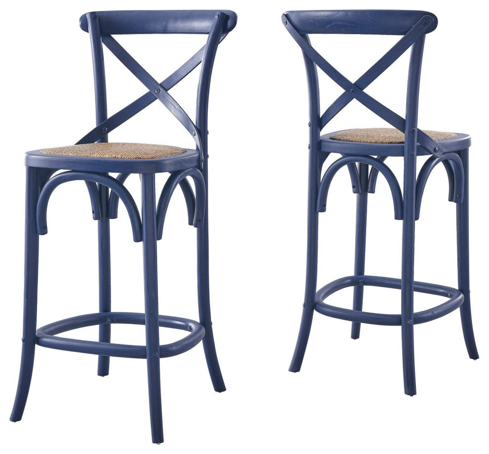 Gear Counter Stool, Midnight Blue