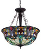 Riley 3-Light Victorian Inverted Ceiling Pendant Fixture