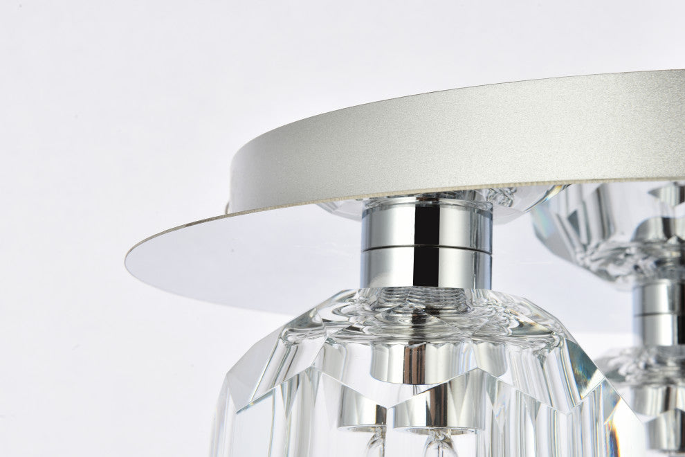 3 Light Ceiling Lamp, Chrome