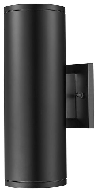 2 Light 4.75 in. Powder Coated Black Outdoor